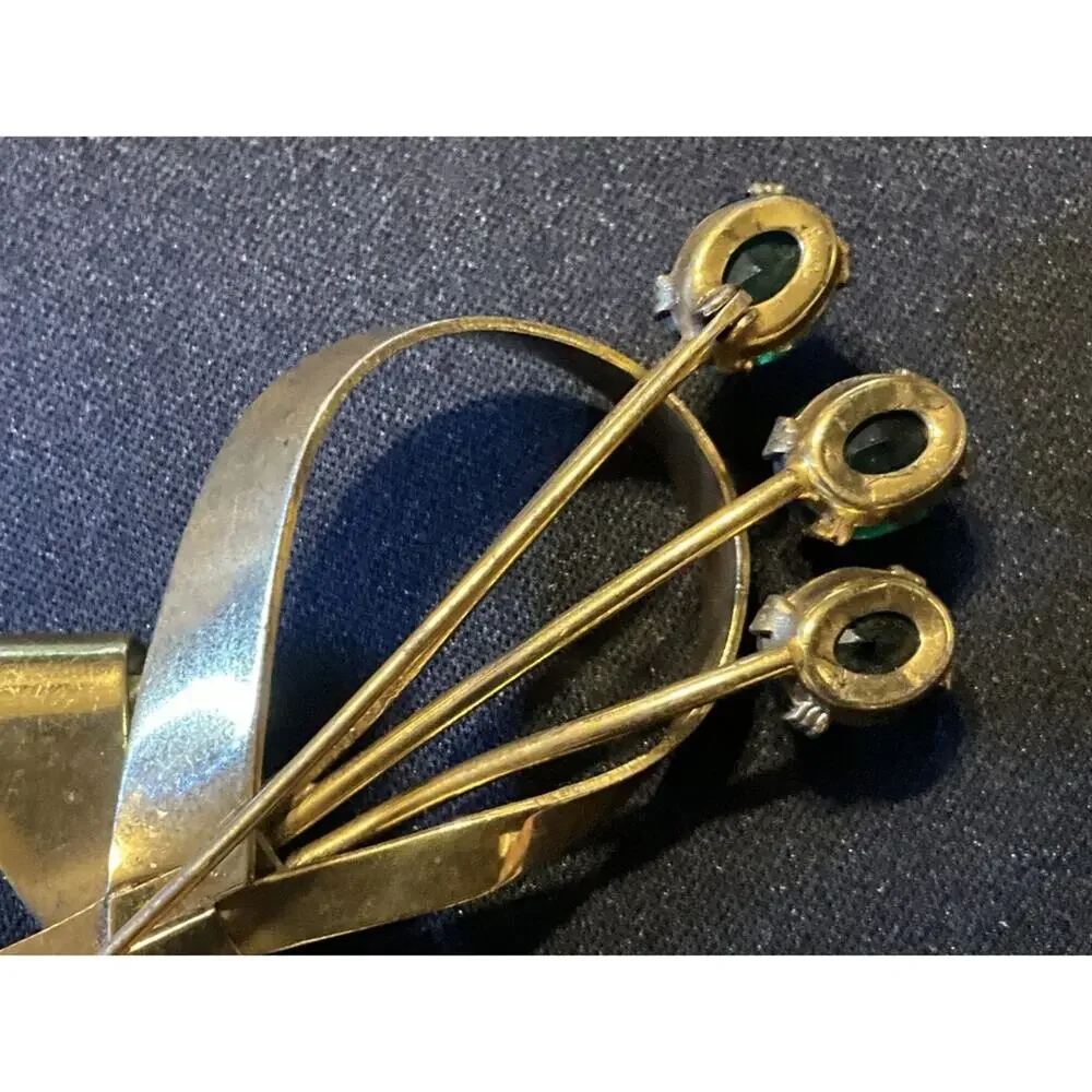 Vintage 925 Silver Vermile Coro Brooch